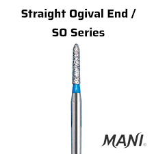 Image for Straight Ogival End  Diamond Bur Mani